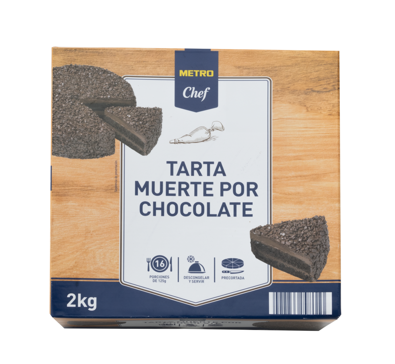 METRO Chef Tarta muerte chocolate 16 raciones 2kg