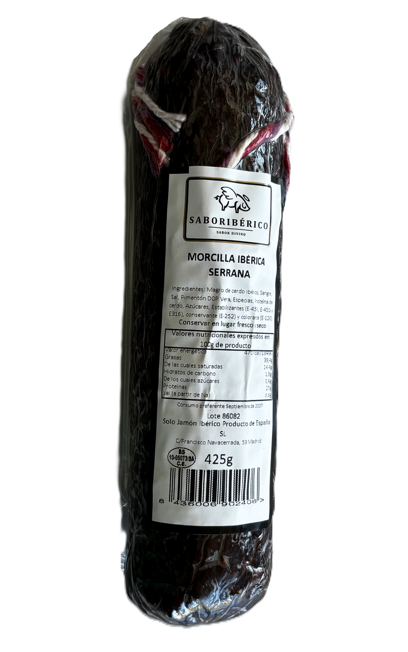 SABORIBÉRICO Morcilla ibérica 425G