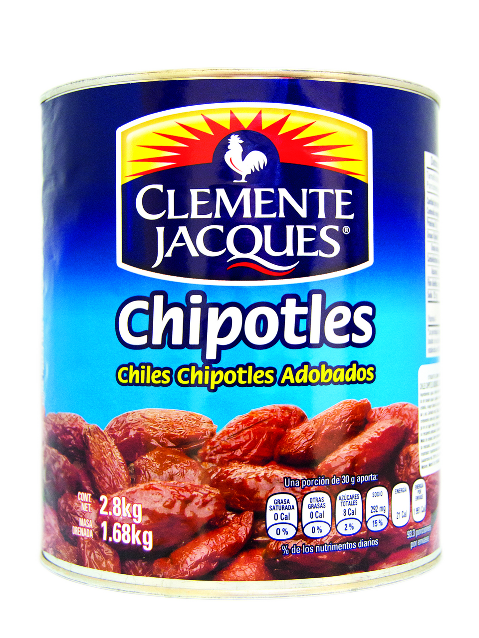 CLEMENTE JACQUES Chipotle adobado en lata 1680 gne (2800g)