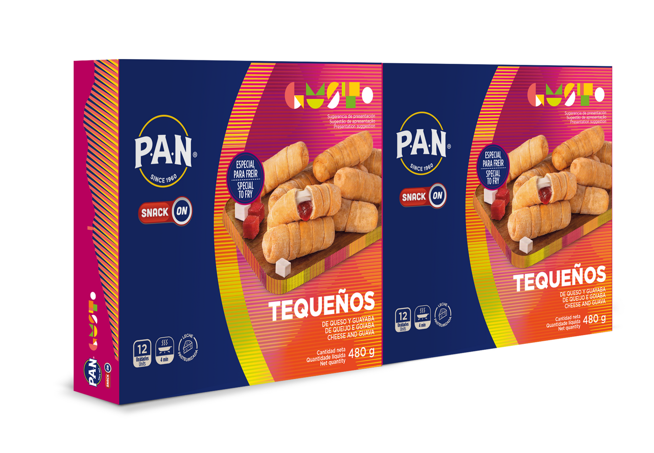 P.A.N. Snack On tequeños de guayaba 2x480g contien 24 unidades
