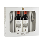 Coto De Imaz Estuche vino tinto botella 75 cl 2 botellas + 2 copas (1,5 L)