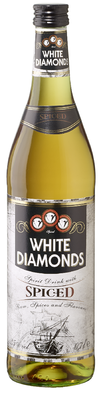 WHITE DIAMONDS ron white spiced botella 70cl Alc. 35% vol.