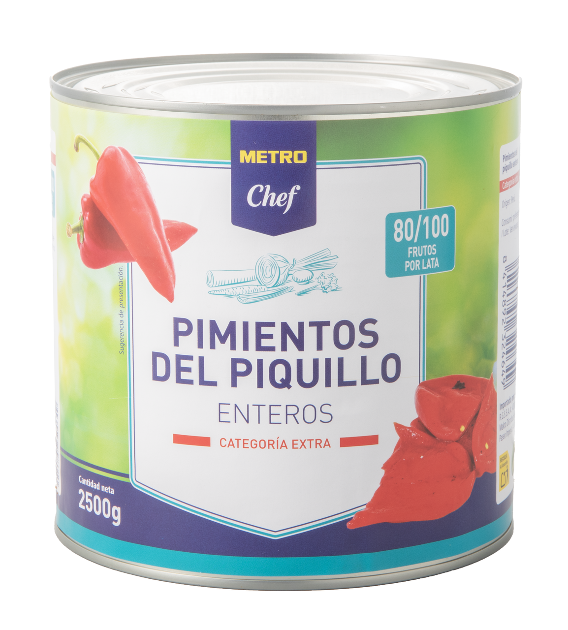 METRO Chef pimiento piquillo 80/100 en lata 1900 gne (2500 g)