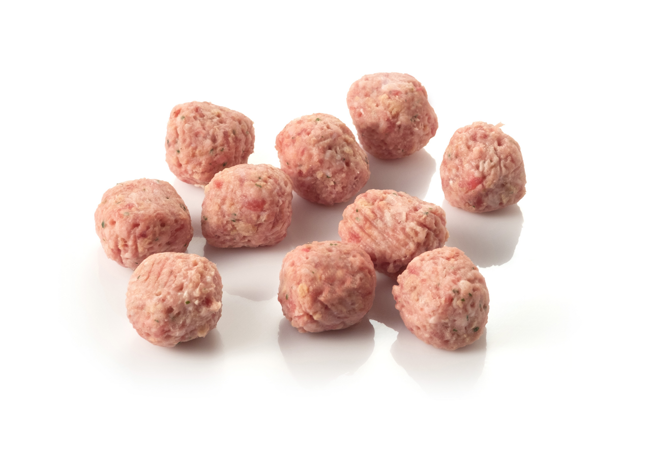 Albóndiga mixta ultracongelada iqf 120 ud 25g caja 3 Kg