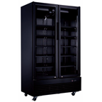 METRO PROFESSIONAL Armario refrigerador 2 puertas cristal 1000 litros negro GSC2100B-NC