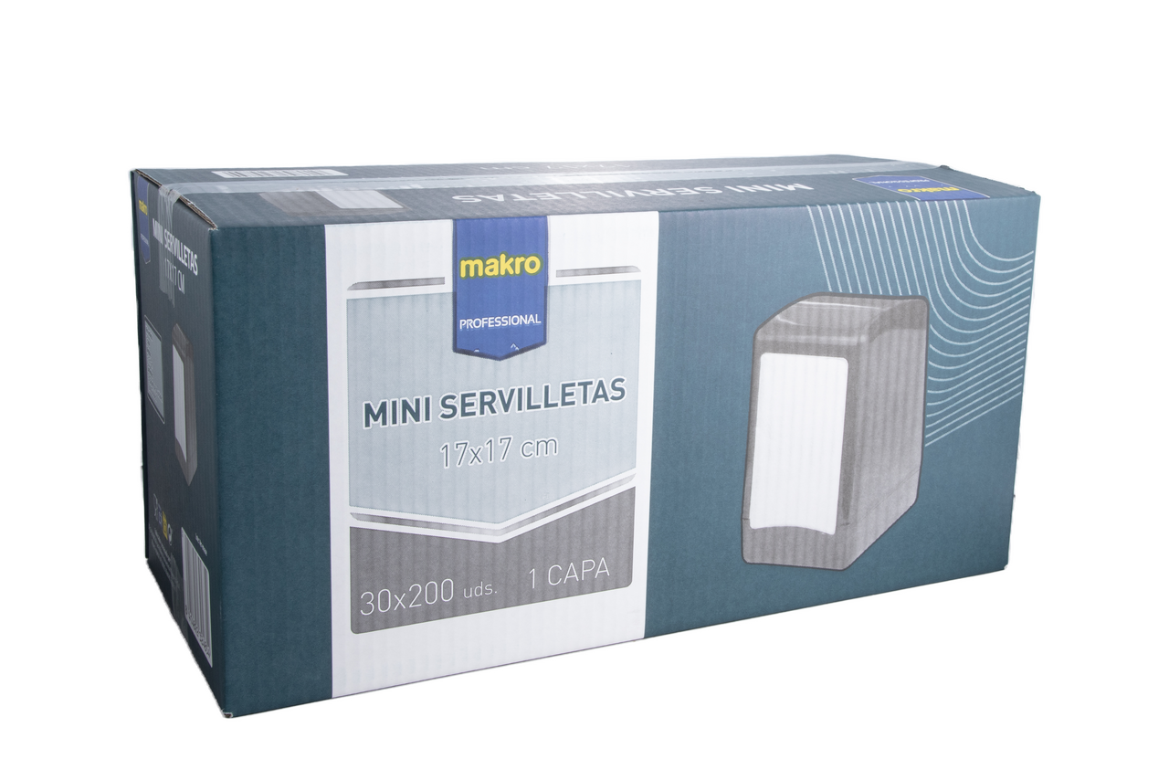 METRO PROFESSIONAL Servilleta mini 17X17cm 30 paquetes de 200 unidades