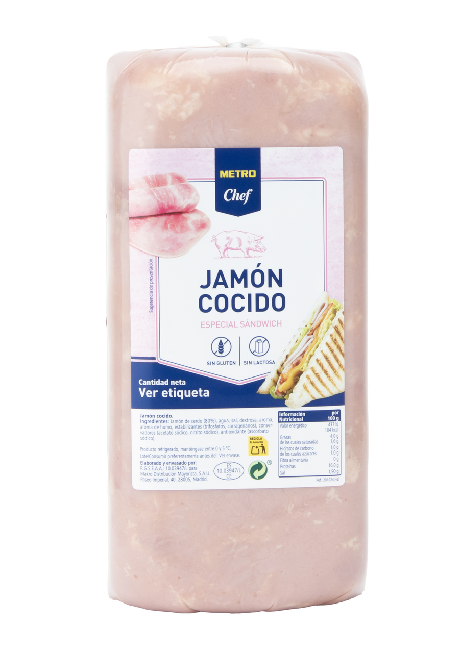 METRO Chef jamón cocido 11 x 11cm