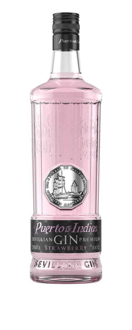 Puerto DE Indias ginebra strawberry botella 1L Alc. 37% vol.