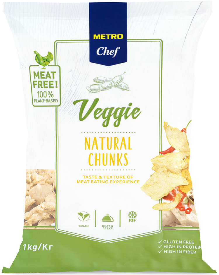 METRO Chef Bocados natural veggie bolsa 1Kg congelado