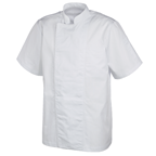 METRO PROFESSIONAL Chaqueta cocinero blanca, manga corta