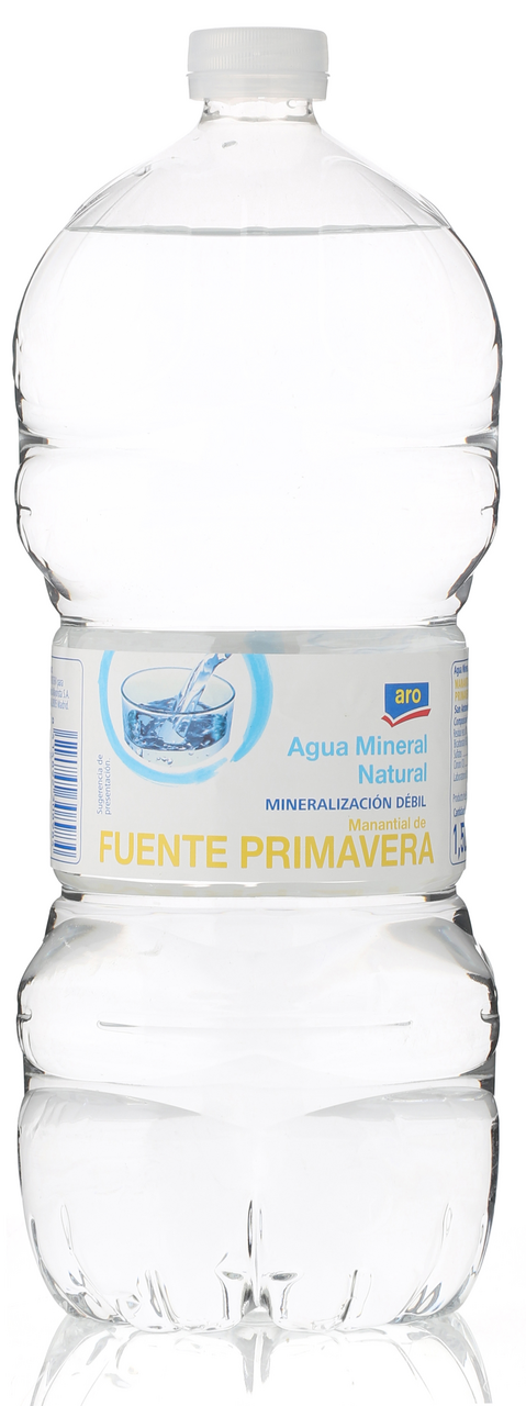 aro agua pet 1,5L contiene 6 unidades