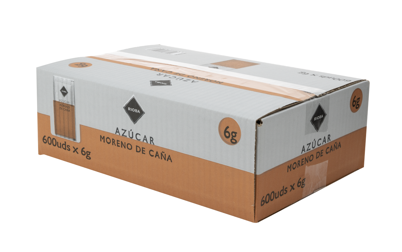 RIOBA Azúcar moreno en sobre 600 ud. x 6g