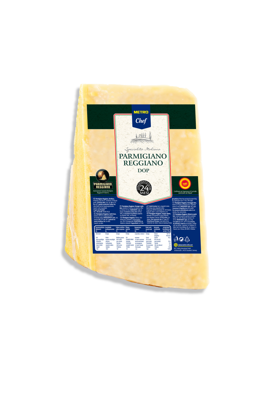 METRO Chef queso parmigiano reggiano D.O.P. 24 meses 1 Kg aproximado
