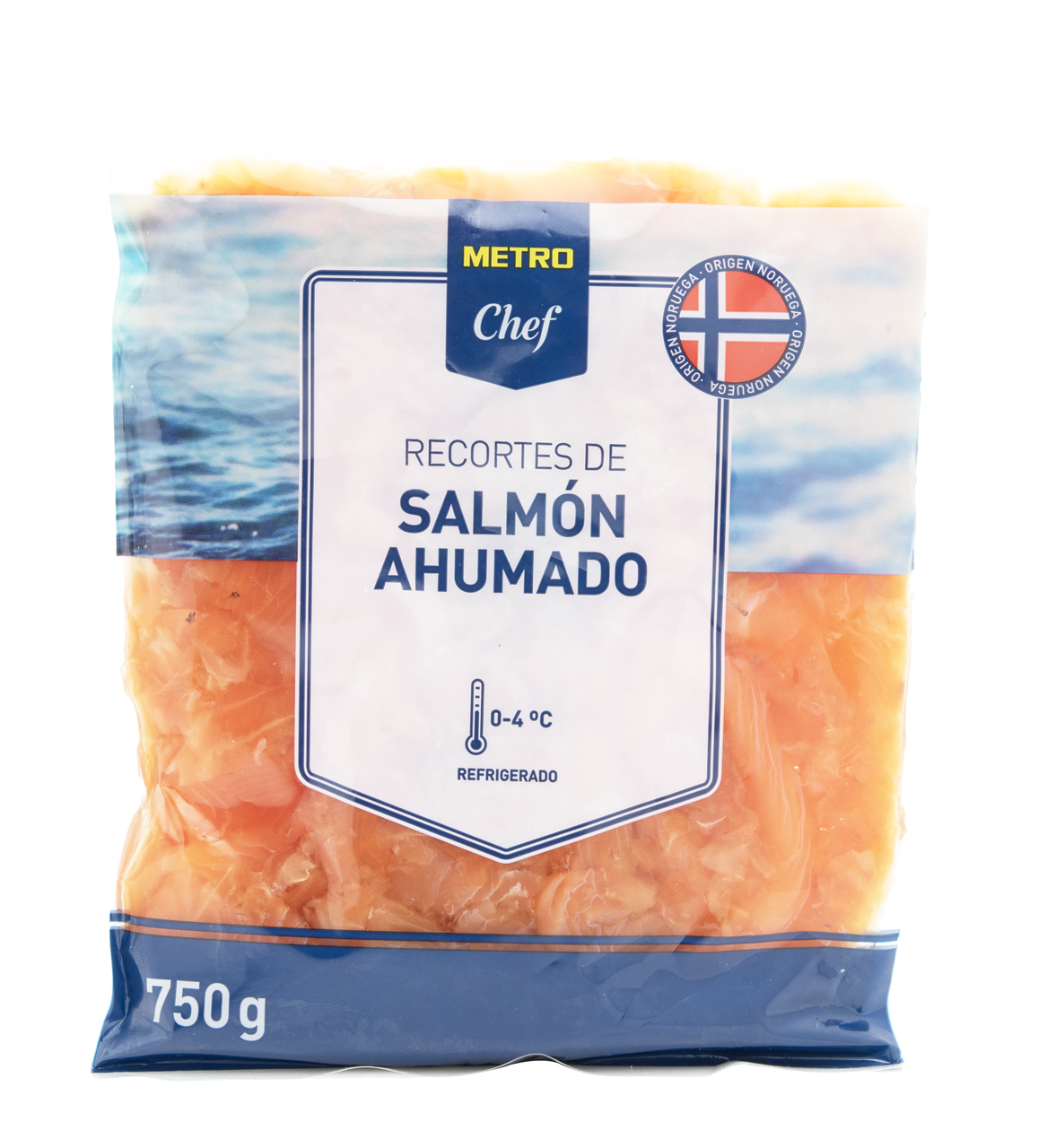 METRO Chef recortes de salmón ahumado 750g