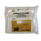 Betik cucharilla cpla blanca reutilizable 50 unidades