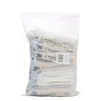 Betik set cuchillo, tenedor, cuchara + servilleta cpla color blanco reutilizable 50 unidades