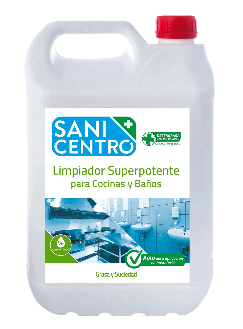 Sanicentro limpiador cocinas y baños superpotente 5 L