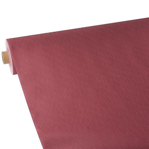 makro PROFESSIONAL 4 paquetes de mantel, aspecto tela, tejido sin tejer 25 m x 1,18 m burdeos