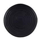 Irabia porcelana plato negro 28cm