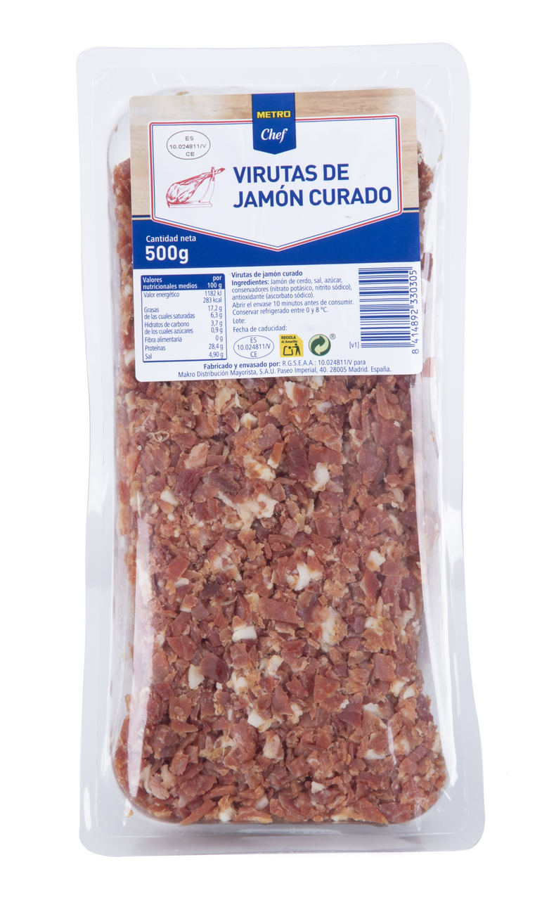 METRO Chef virutas de jamón 500gr