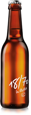 18/70 la RUBIA cerveza lager botella 33 cl contiene 12 botellas