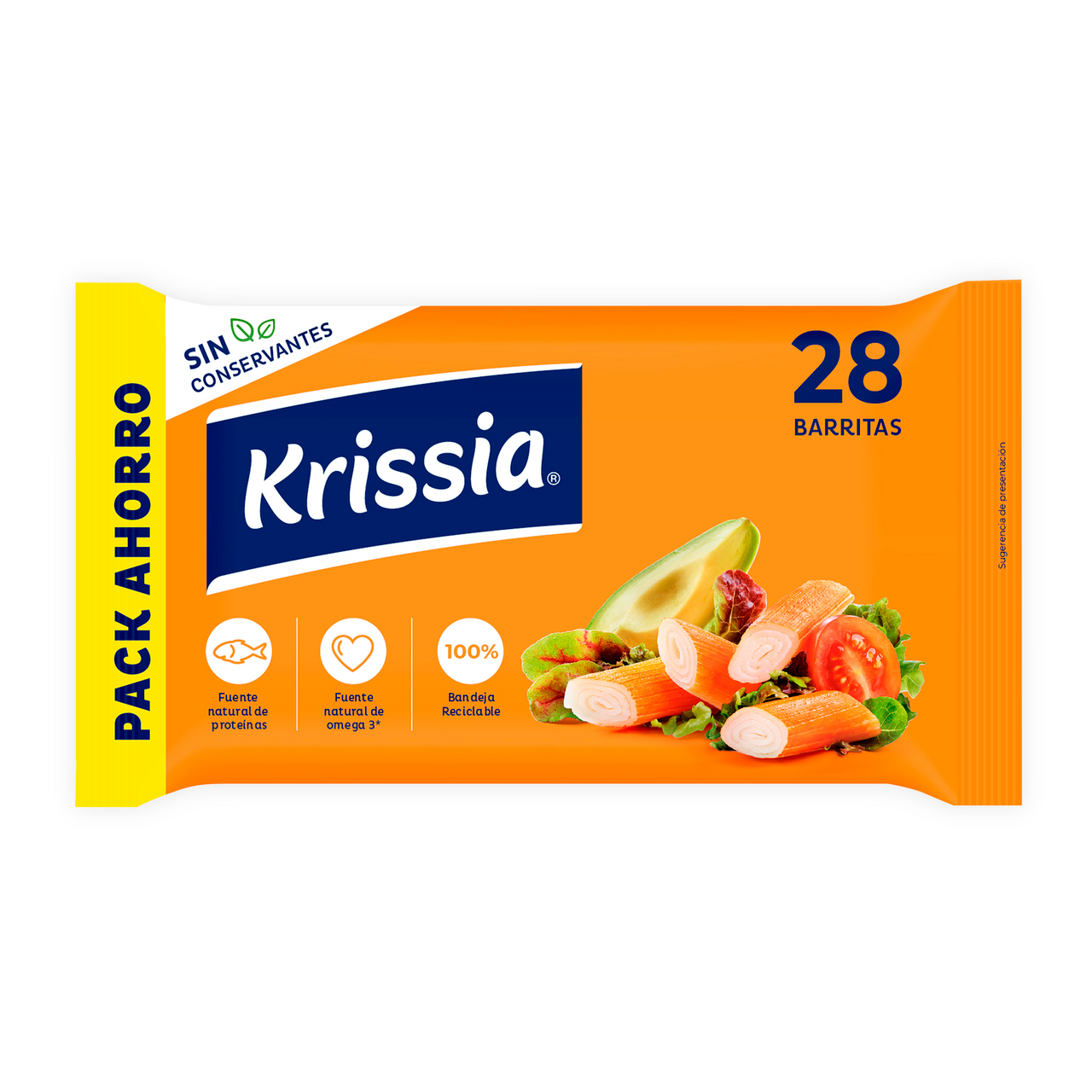 Krissia surimi fresco barrita paquete 420 g