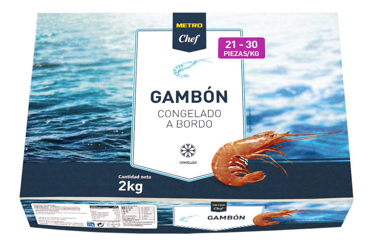 METRO Chef Gambon 21/30 a bordo 2 kg