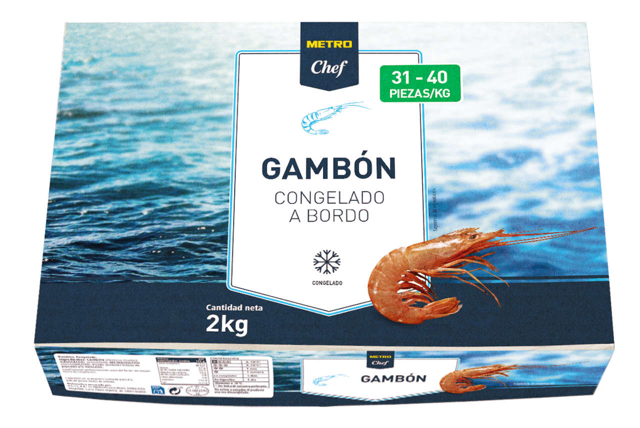 METRO Chef Gambon 31/40 a bordo 2 kg