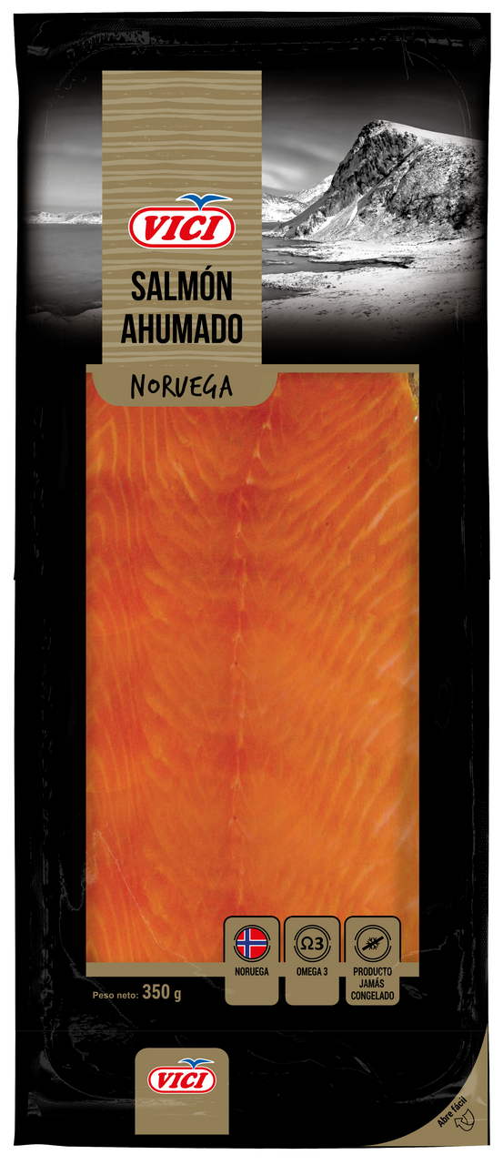 VICI salmón ahumado noruego 350g