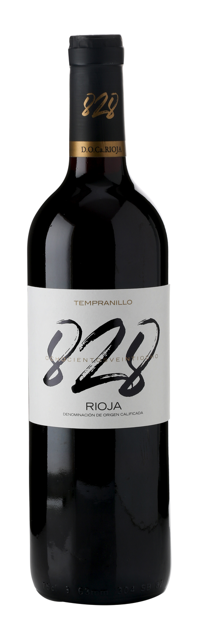 828 vino tinto tempranillo botella 75cl