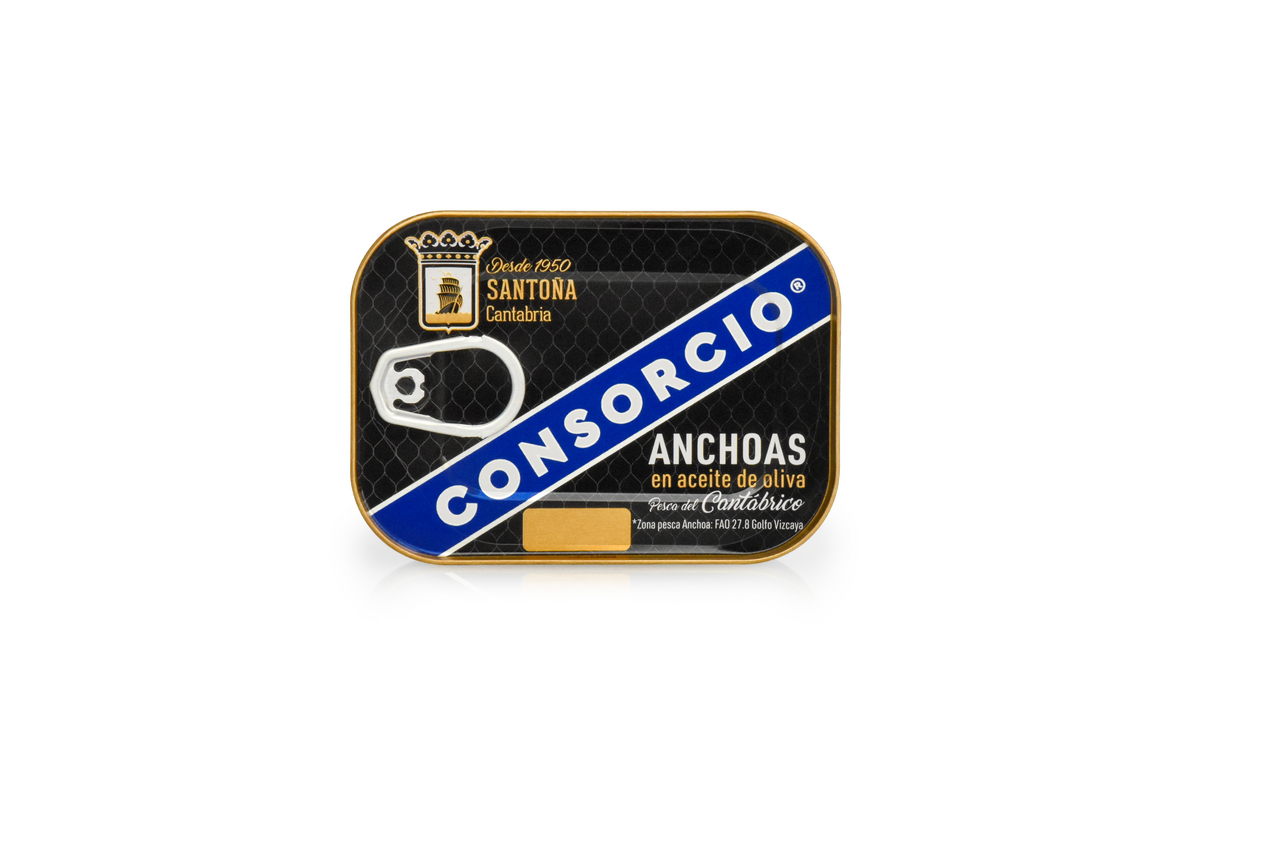 Consorcio serie oro Anchoa del Cantabrico en aceite de oliva frasco 50 gne (74 g)