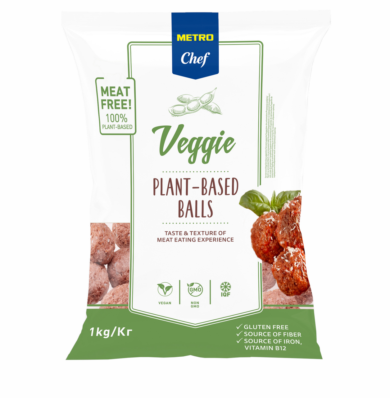 METRO Chef Albóndigas veggie 1Kg congeladas