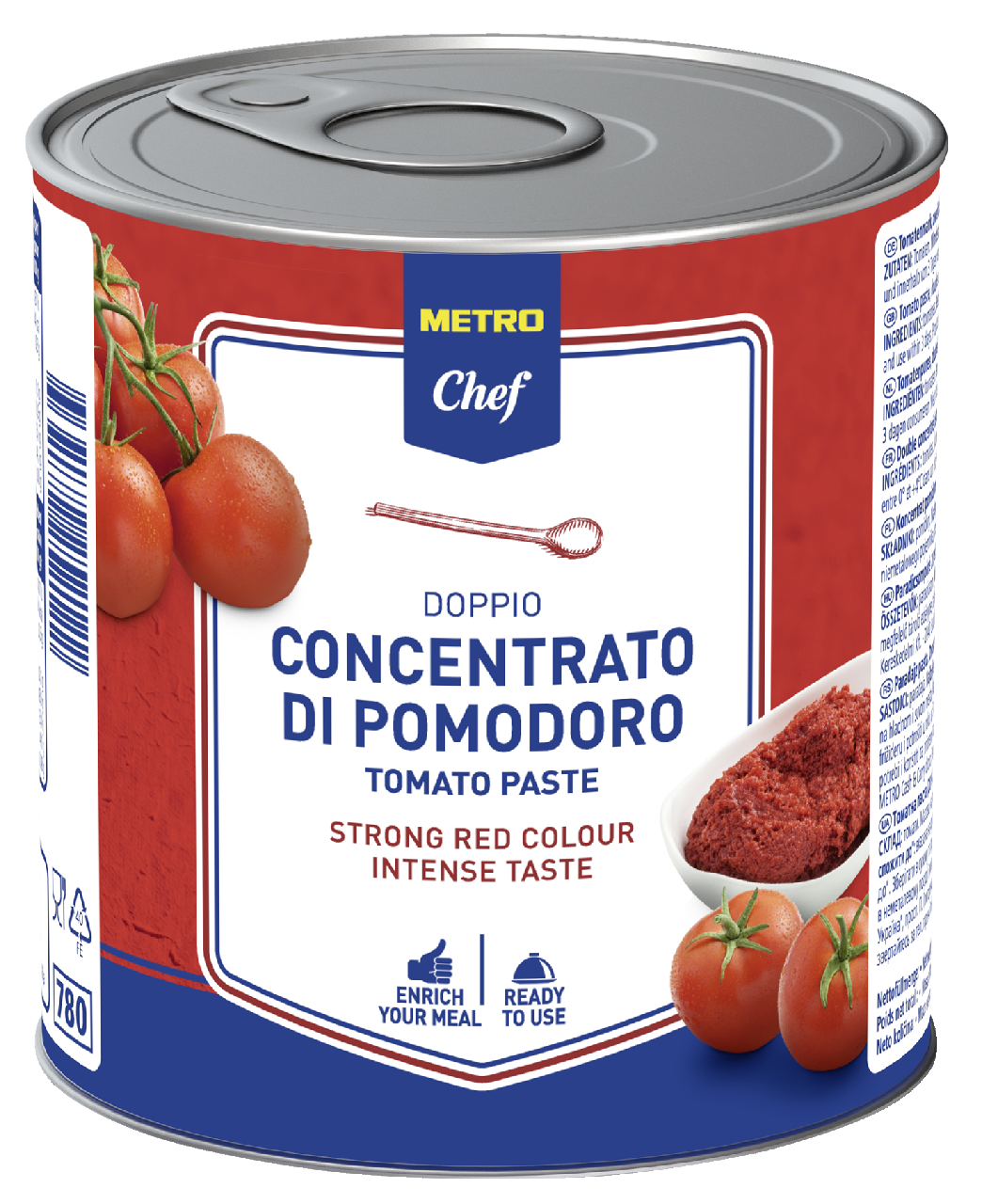 METRO Chef tomate doble concentrado lata 800 gne