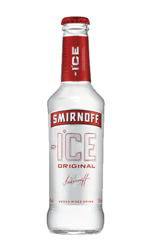 SMIRNOFF vodka ice botella 275 ml contiene 24 botellas Alc. 4% vol.