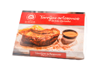 La Emilita torrija brioche artesana 250 g contiene 6 unidades congelado (total 1500 g)