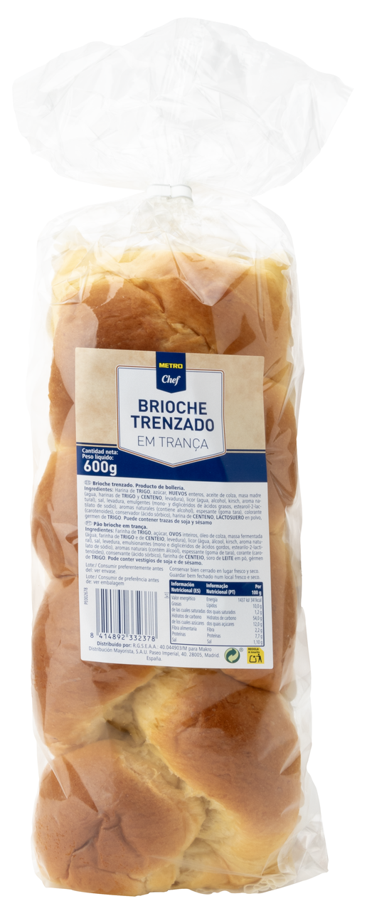METRO Chef brioche trenzado bolsa 600gr