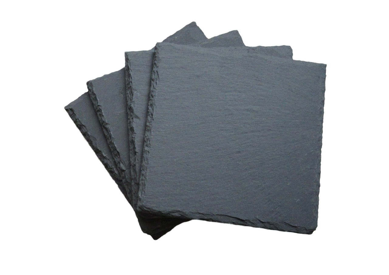 aro posavasos pizarra cuadrado 10 cm 4 unidades