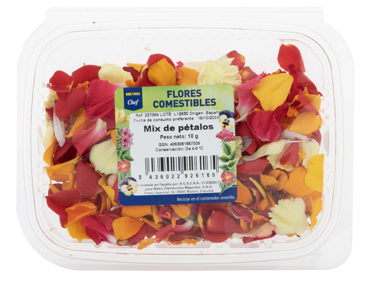 METRO Chef Mix de pétalos bandeja 10g