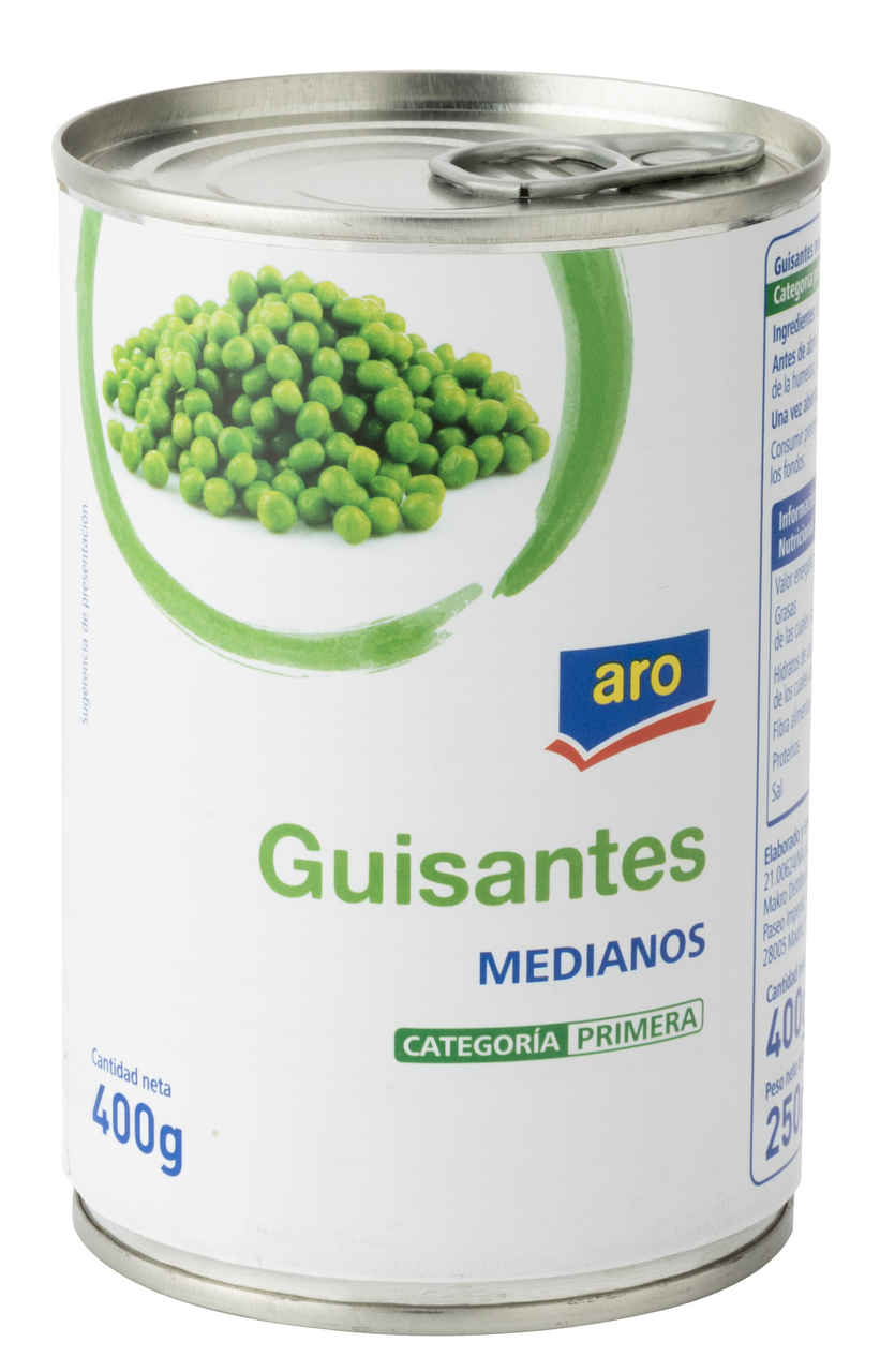 aro guisante mediano lata 250gne (400 g)