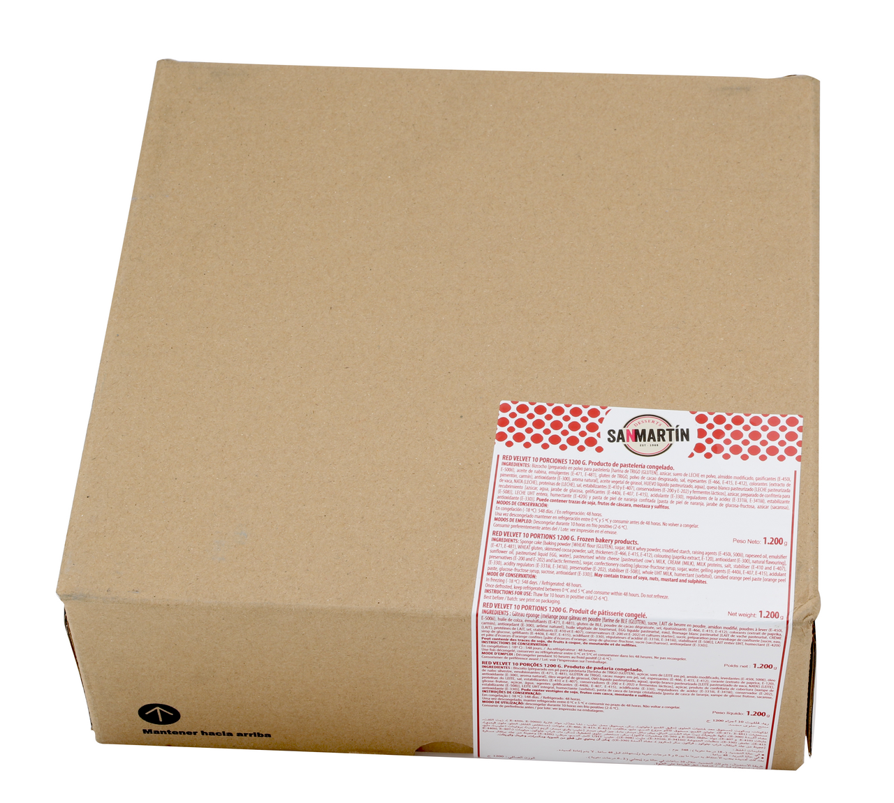 San Martin Tarta Red Velvet 1200 g 10 raciones