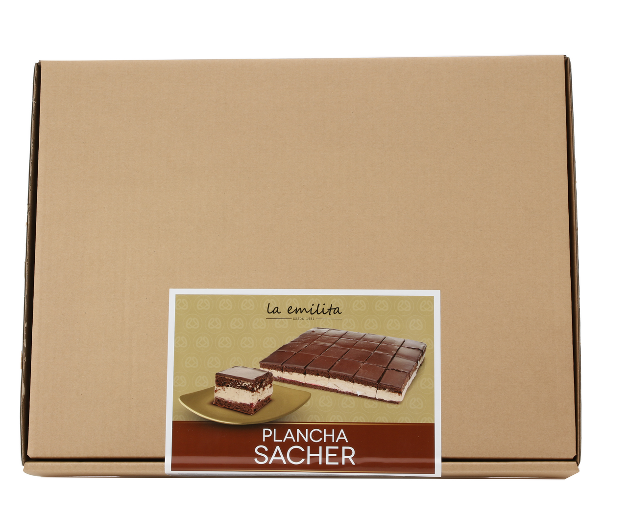 La Emilita plancha sacher boll frit 1800 g 24 porciones 75 g aprox congelado