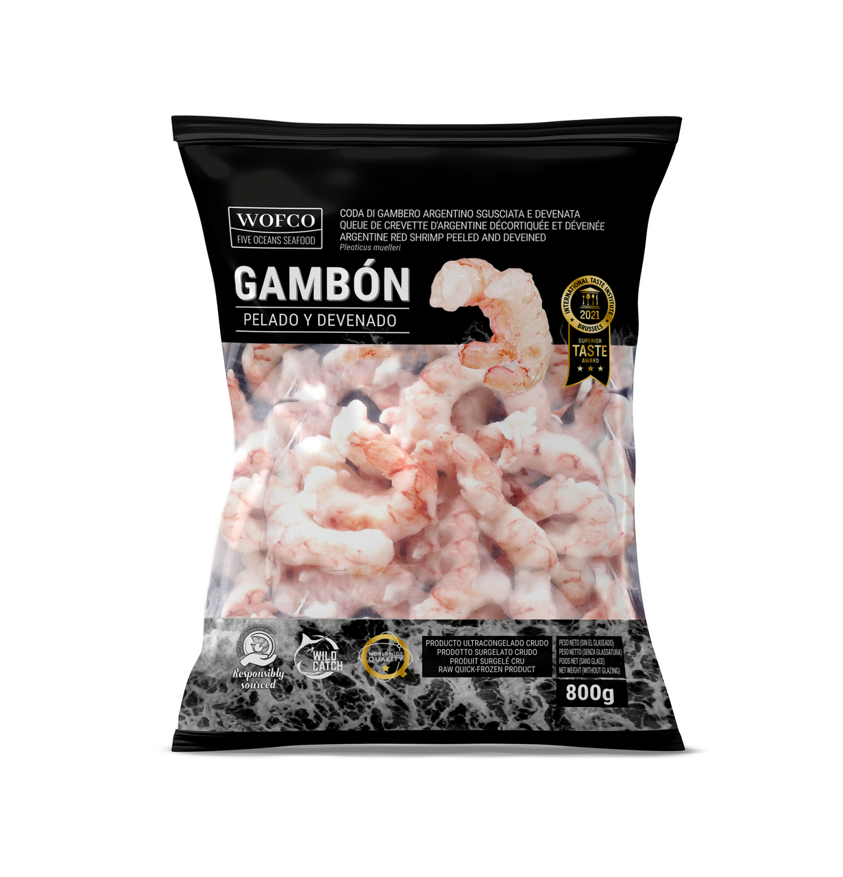 WOFCO cola gambón bolsa 800 gne congelado