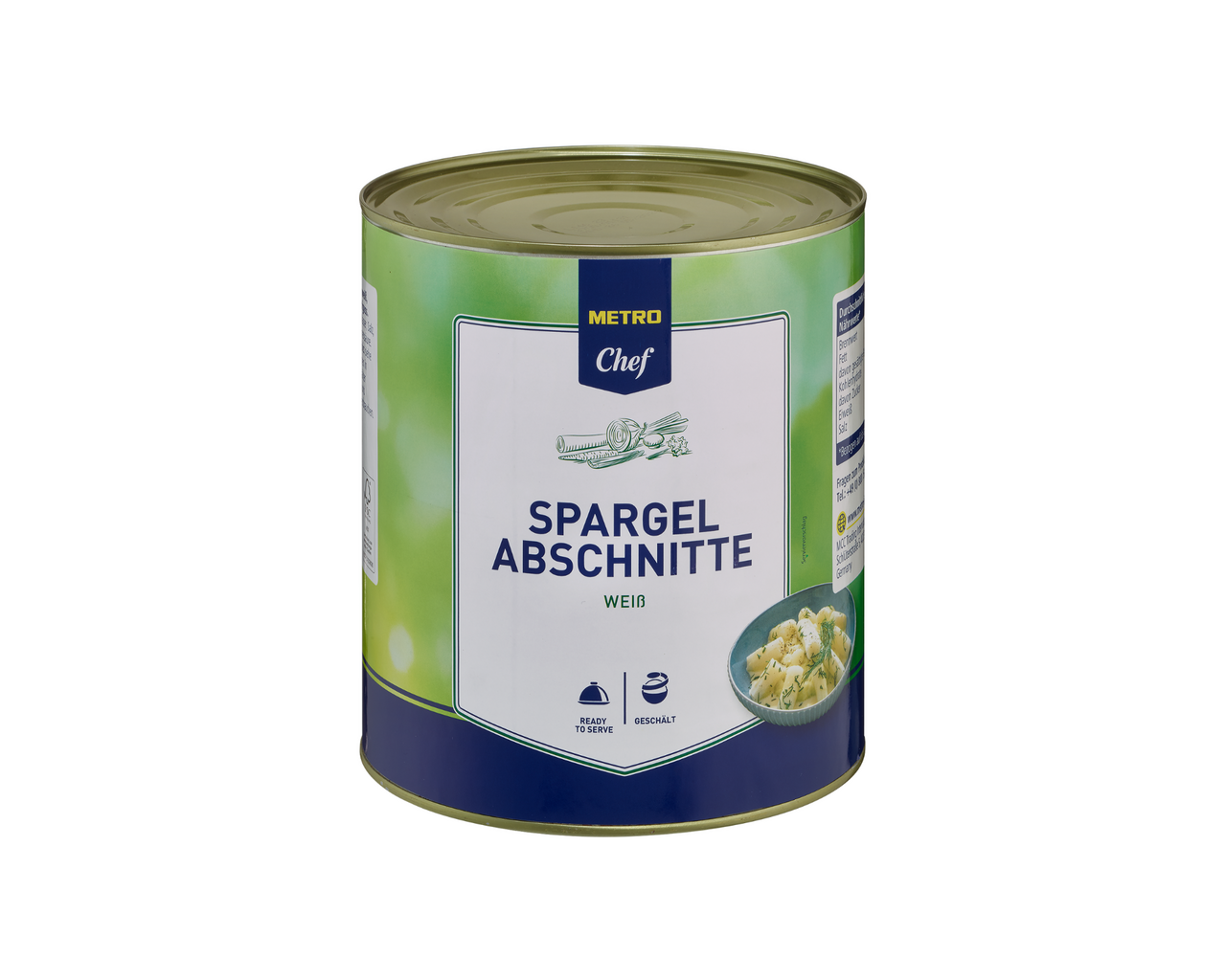 METRO Chef tallo espárrago blanco lata 1850 gne (2950 g)