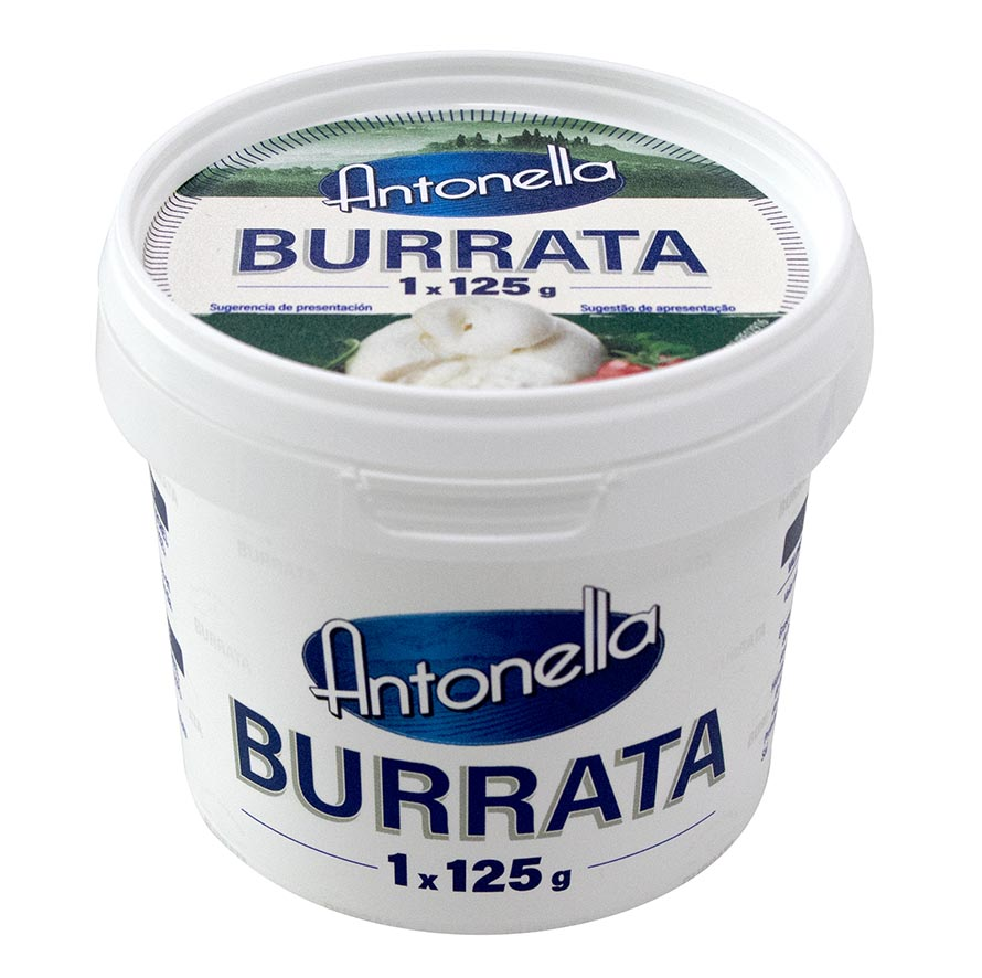 ANTONELLA Lafuente burrata 125 gne contiene 6 unidades (total 750 gne / 2100 g)
