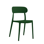 METRO PROFESSIONAL silla apilable sin brazos de plástico oliva