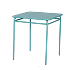 METRO PROFESSIONAL mesa acero azul 68x68x75 cm
