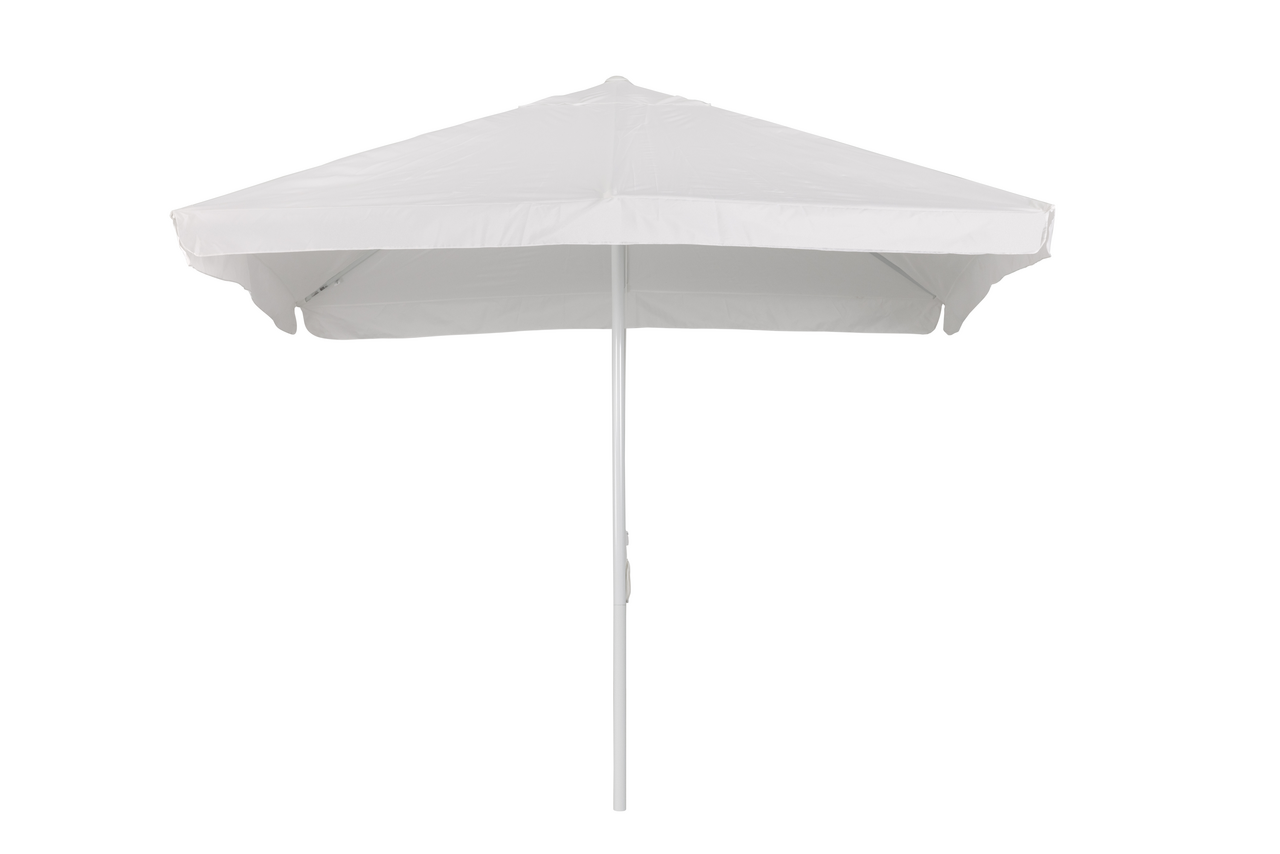 Tarrington House parasol con manivela blanco con solapa 3x3 cm