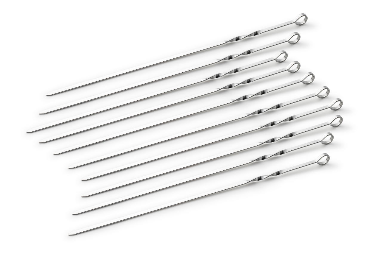 METRO PROFESSIONAL brochetas para barbacoa contiene 12 unidades