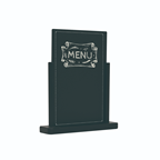 METRO PROFESSIONAL pizarra mesa negra 23,3X20X6 cm