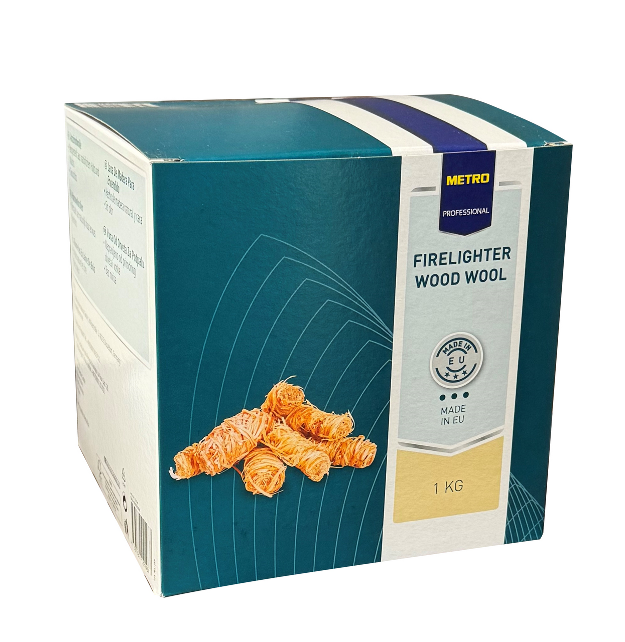 METRO PROFESSIONAL lana de leña de encendido 1 kg